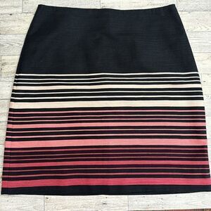 Ann Taylor Loft Petites Navy & Pink Skirt Size 4P